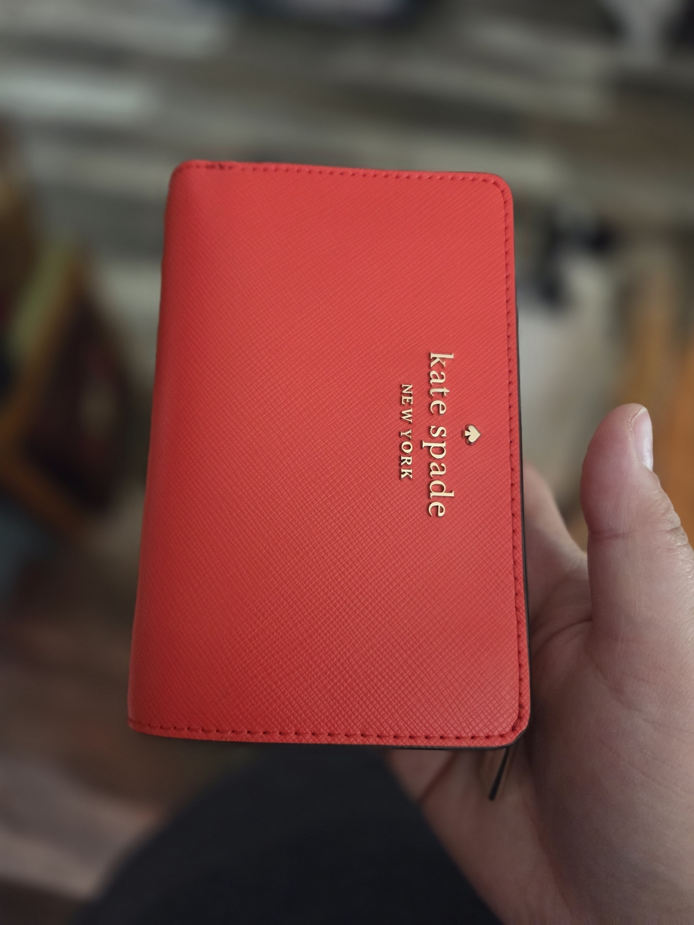 Kate Spade New York Red Medium Compact Wallet